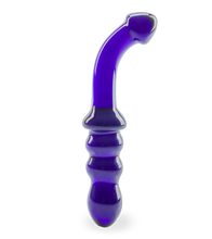 Load image into Gallery viewer, Blueberry glass dildo