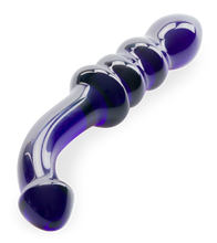 Load image into Gallery viewer, Blueberry glass dildo