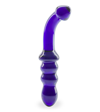 Load image into Gallery viewer, Blueberry glass dildo