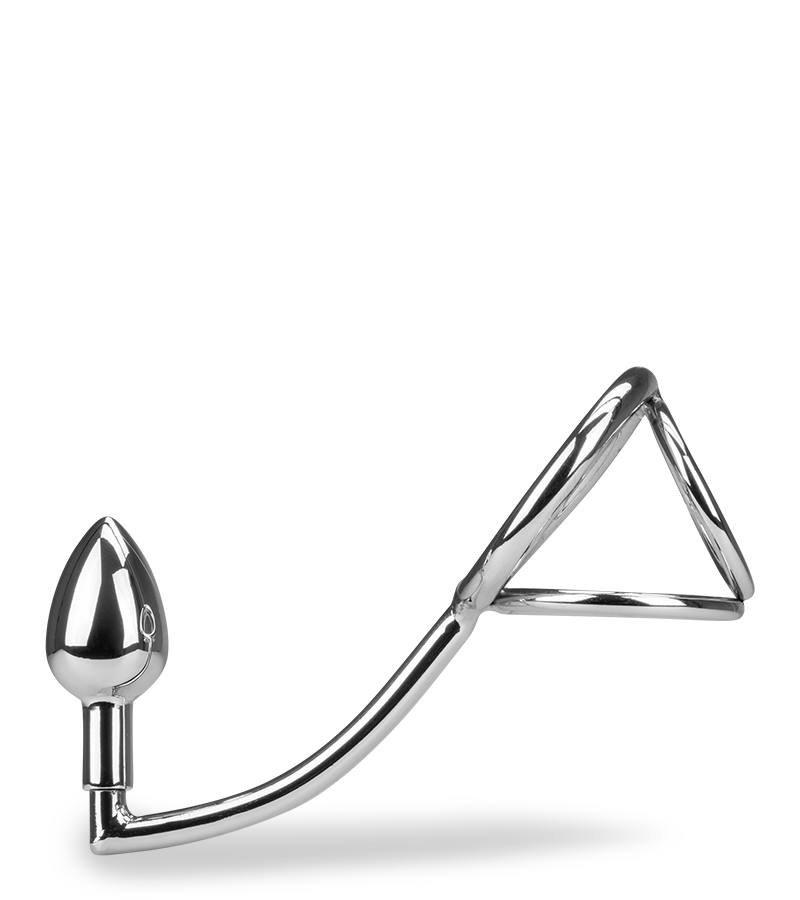 Bondy anal hook with triple cock ring