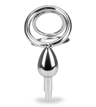Load image into Gallery viewer, Bondy anal hook with triple cock ring