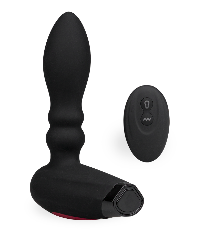 Boom! inflatable vibrating butt plug