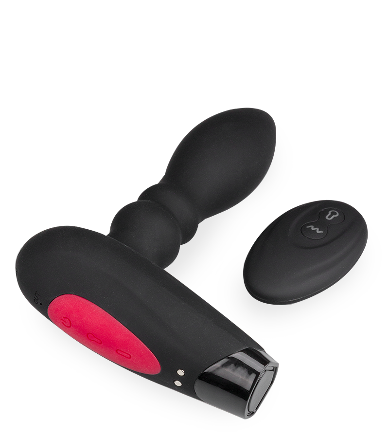 Boom! inflatable vibrating butt plug