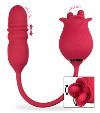 Load image into Gallery viewer, Bora-Bora clit stimulator and thrusting vibrator