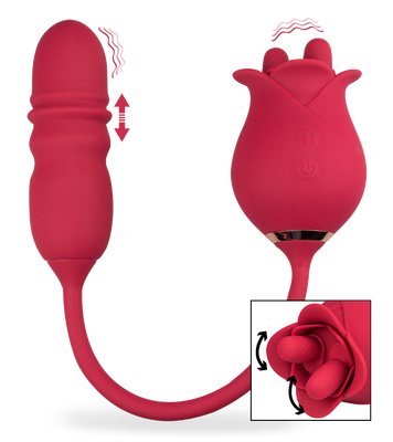 Bora-Bora clit stimulator and thrusting vibrator