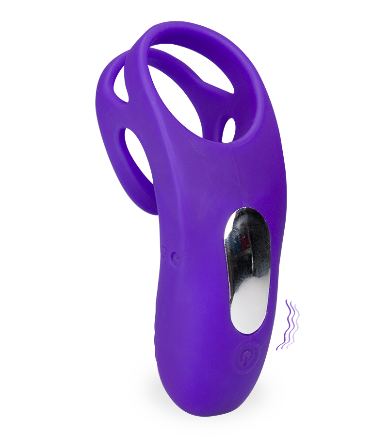 Bora clit-stimulating double cock ring