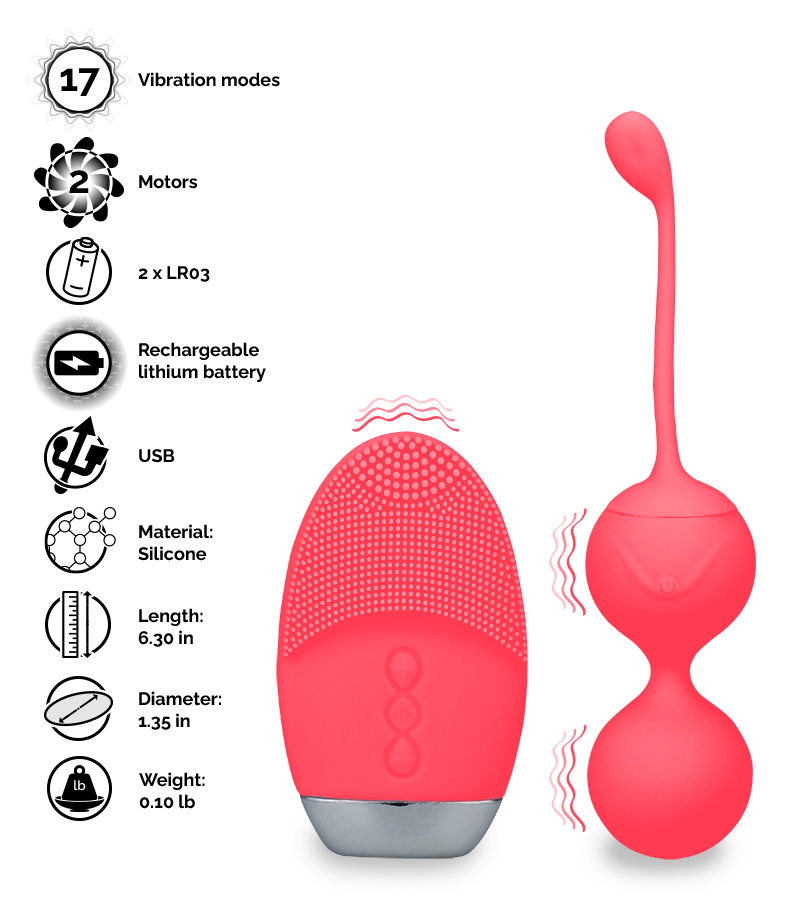 Bounce vibrating Ben Wa balls