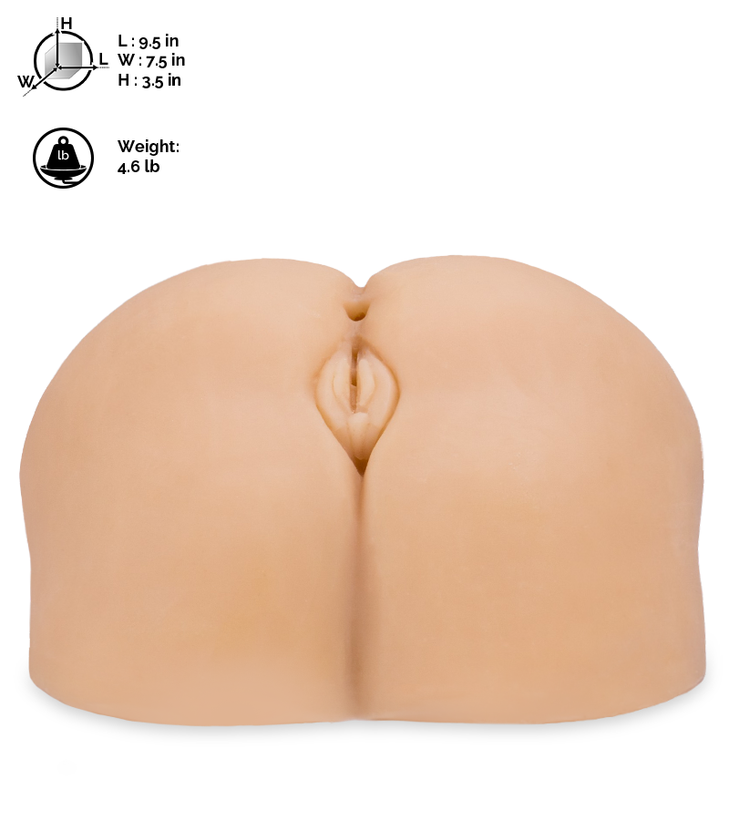 Bouncing butt masturbator