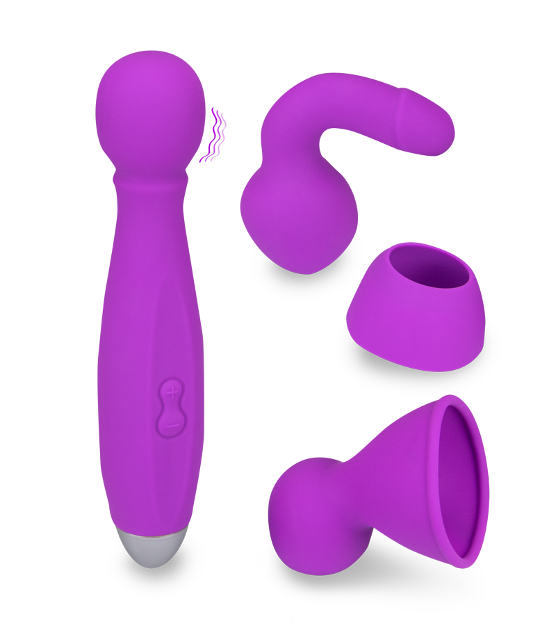 Bowling wand vibrator and 3 heads