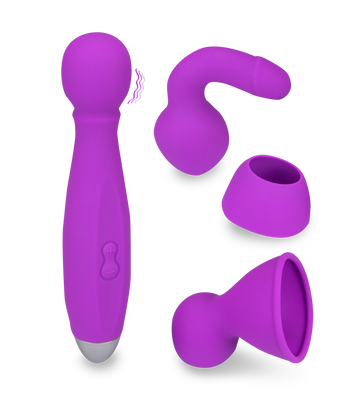 Bowling wand vibrator and 3 heads