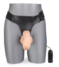 Load image into Gallery viewer, Brody extra-large vibrating strap-on dildo 8.50 in