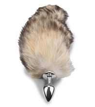 Load image into Gallery viewer, Brown fur fox tail butt plug
