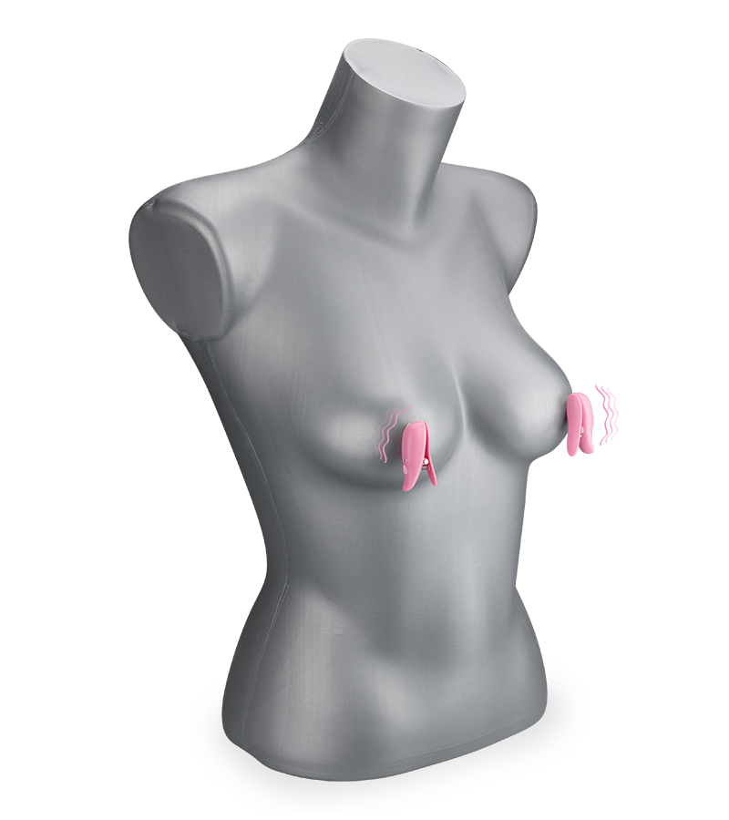 Bubble Gum vibrating nipple clamps 10 modes