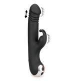 Bubbling thrusting and vibrating rabbit vibrator