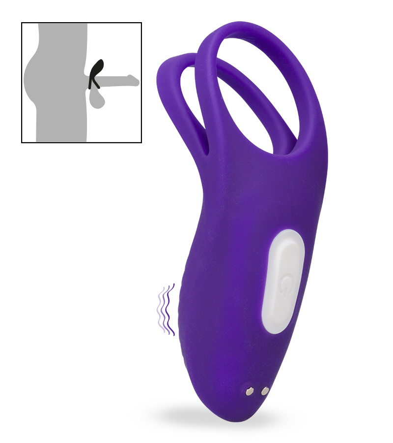 Bucci vibrating double cock ring with clitoral stimulator