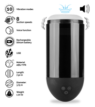 Load image into Gallery viewer, Bullet Cup vibration and suction masturbator