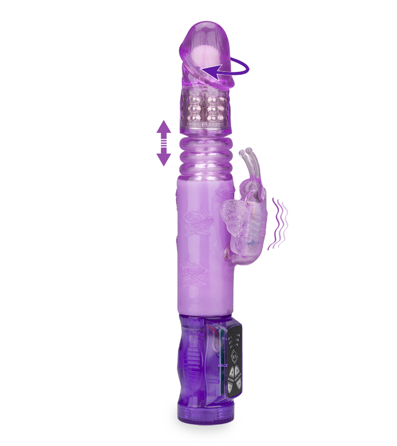 Butterfly Dance thrusting rabbit vibrator