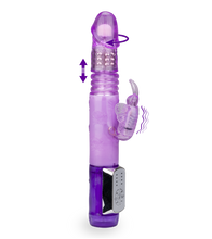 Load image into Gallery viewer, Butterfly Prince thrusting rabbit vibrator