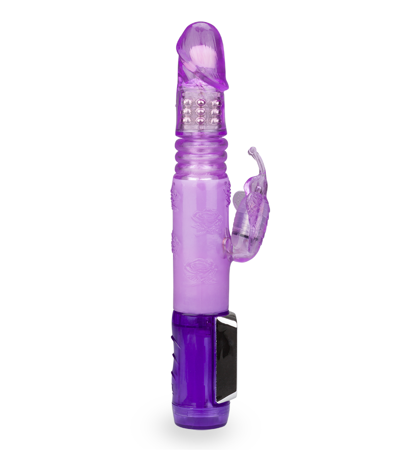 Butterfly Prince thrusting rabbit vibrator