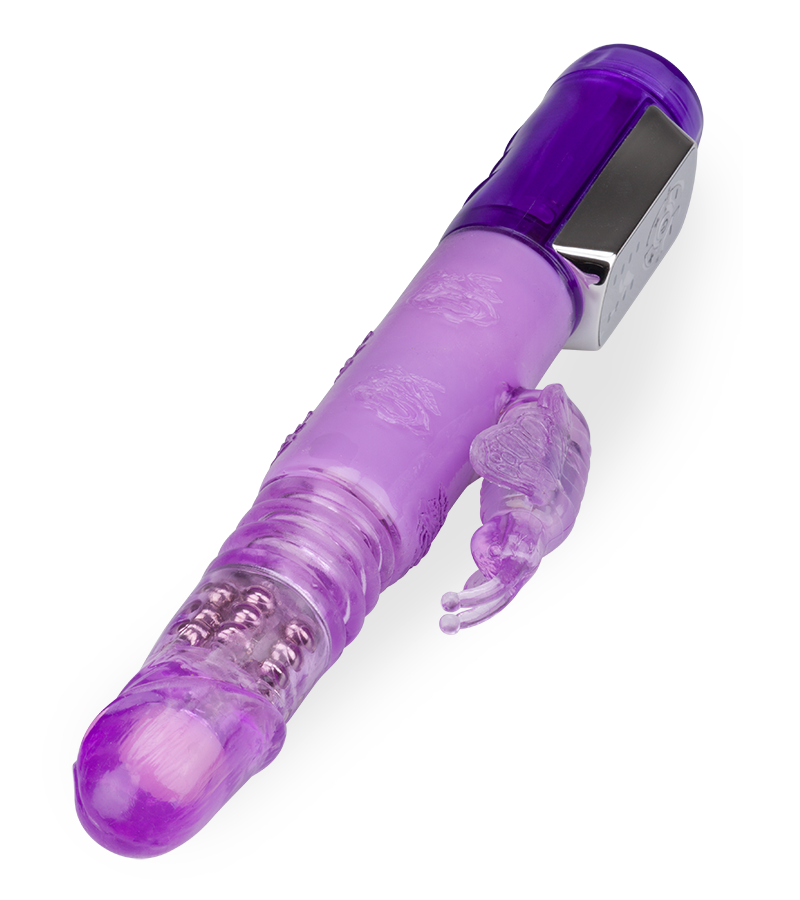 Butterfly Prince thrusting rabbit vibrator