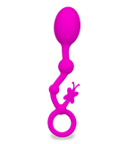 Butterfly silicone anal beads