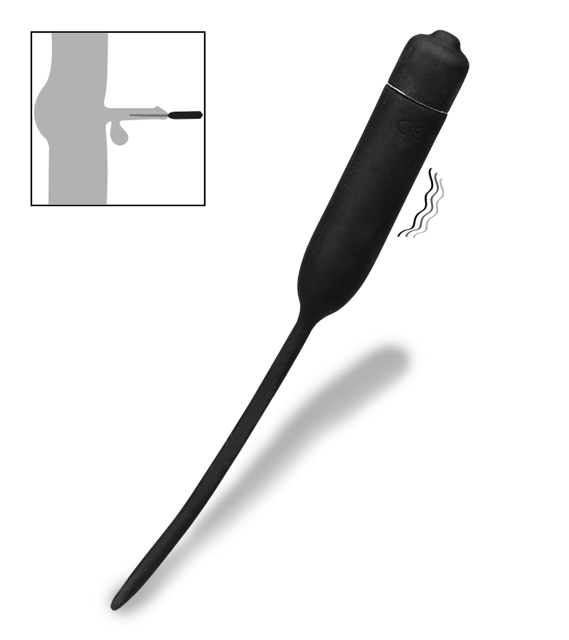 Buzzy vibrating penis plug