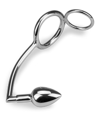 Load image into Gallery viewer, Captain Hook anal hook with double cock ring