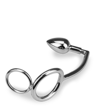 Load image into Gallery viewer, Captain Hook anal hook with double cock ring