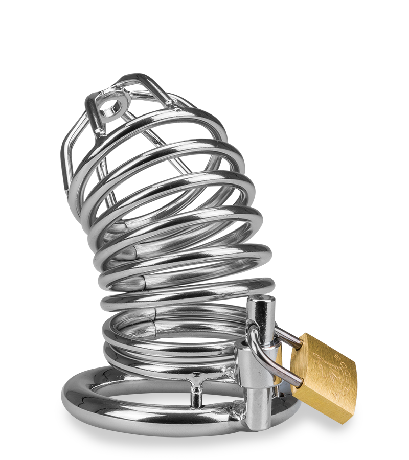 Captive penis chastity cage