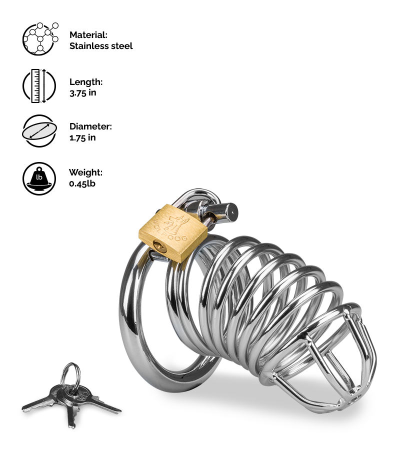 Captive penis chastity cage