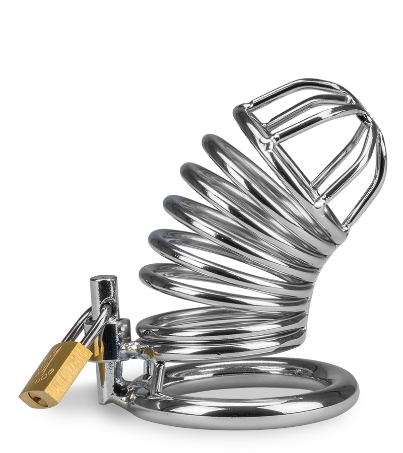 Captive penis chastity cage