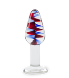 Carousel glass anal plug