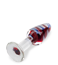 Load image into Gallery viewer, Carousel glass anal plug