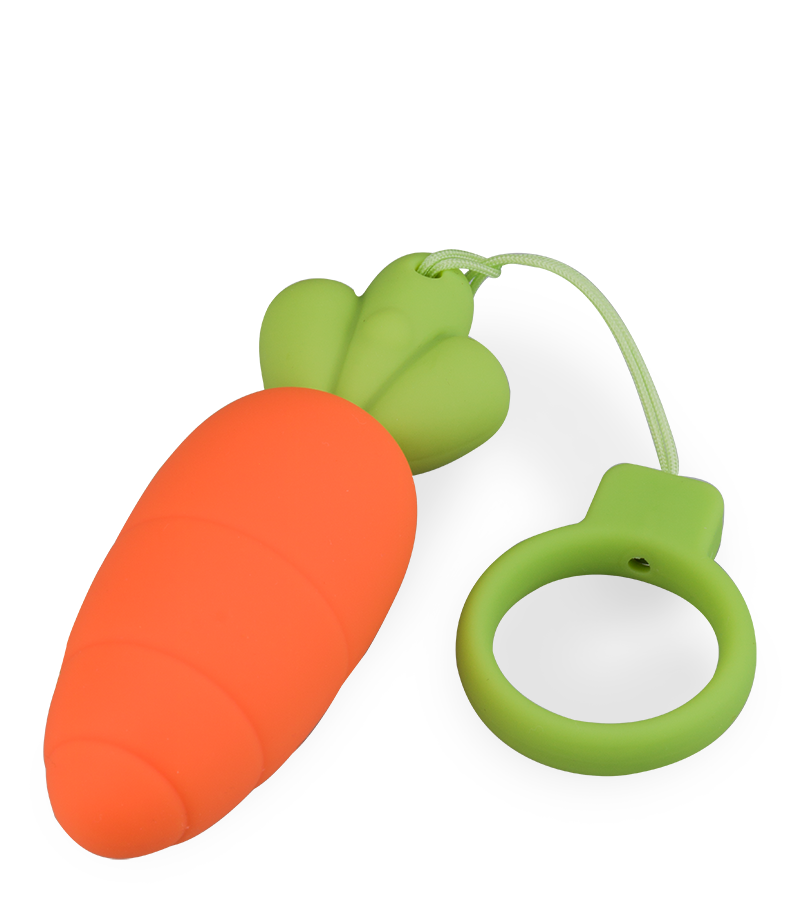 Carrot Cake silicone vibrating love egg 9 modes