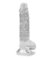 Load image into Gallery viewer, Casper realistic clear suction cup dildo