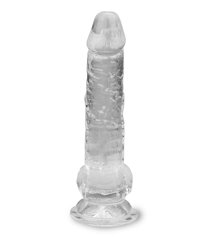 Casper realistic clear suction cup dildo