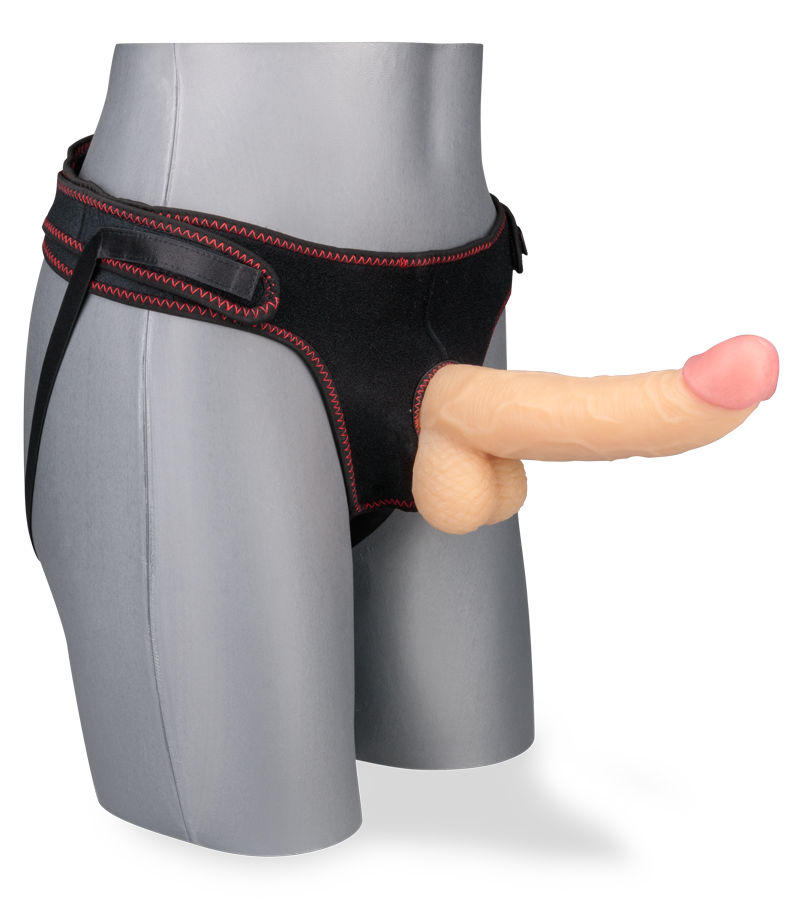 Chief realistic curved strap on dildo