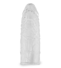 Load image into Gallery viewer, Clear veined-shaft penis-enhancing sleeve
