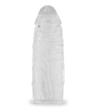 Load image into Gallery viewer, Clear veined-shaft penis-enhancing sleeve