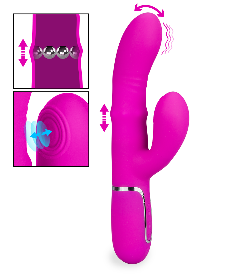 Climax pulsing rabbit vibrator