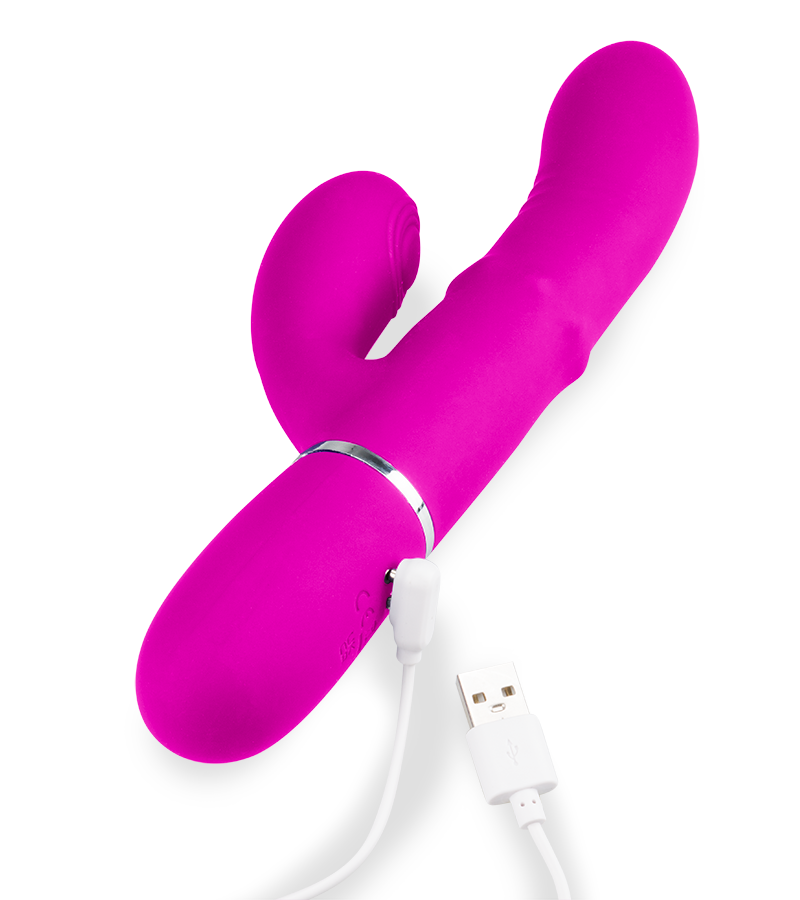 Climax pulsing rabbit vibrator