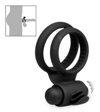 Load image into Gallery viewer, Co-Pilot vibrating double cock ring