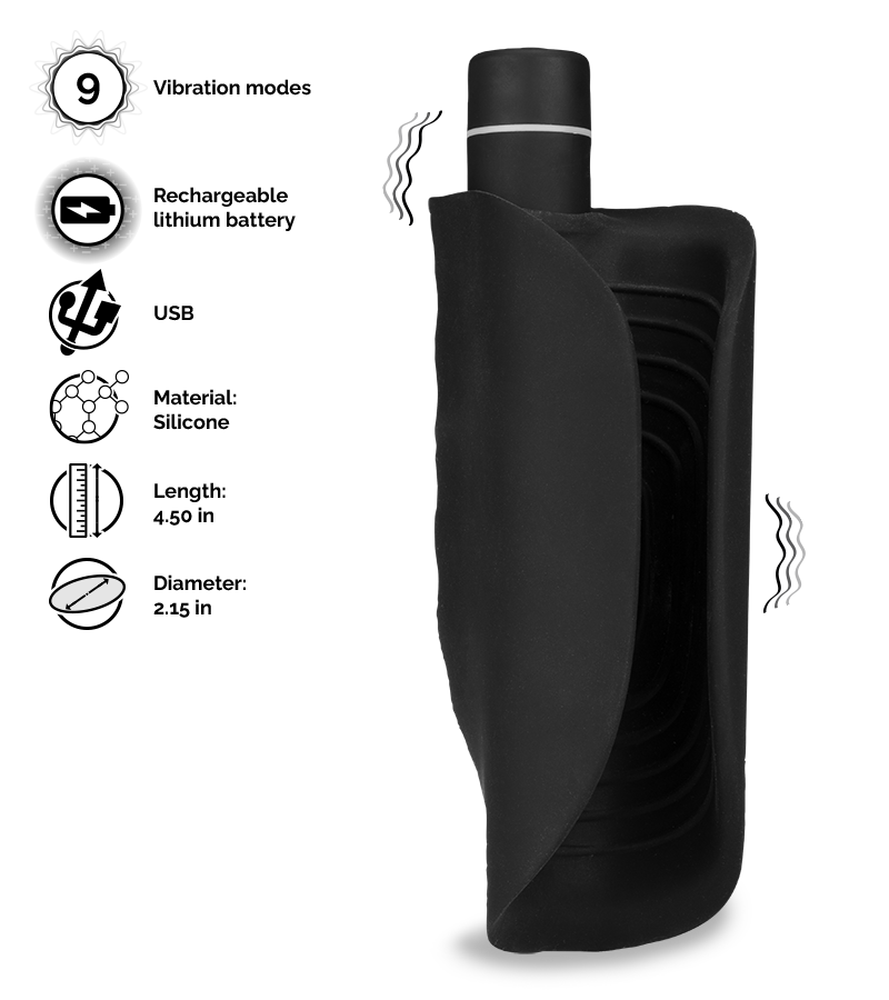 Cocoon vibrating masturbator