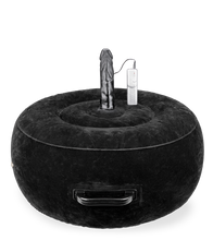 Load image into Gallery viewer, Crazy Rider round inflatable pillow with vibrating dildo