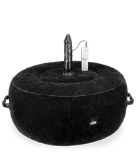 Load image into Gallery viewer, Crazy Rider round inflatable pillow with vibrating dildo