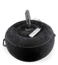 Load image into Gallery viewer, Crazy Rider round inflatable pillow with vibrating dildo
