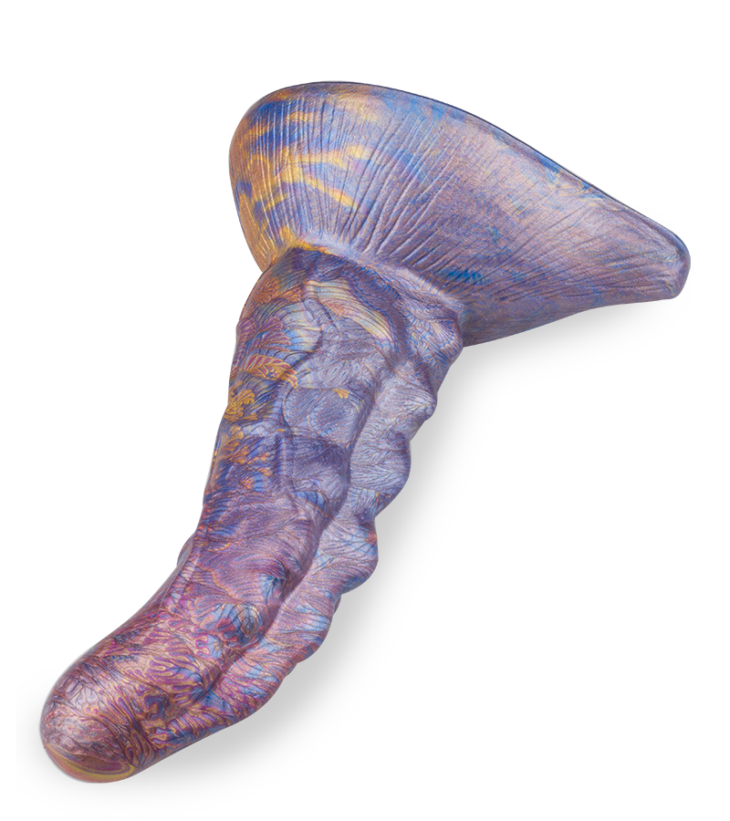 Crested dragon suction-cup dildo 7.00 inches