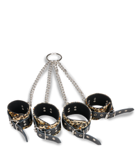 Load image into Gallery viewer, Cross-chain hand and ankle cuffs