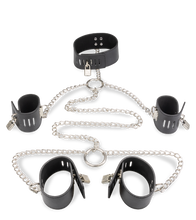 Load image into Gallery viewer, Cross handcuffs with submission collar