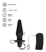Load image into Gallery viewer, Cruise remote-controlled vibrating anal plug